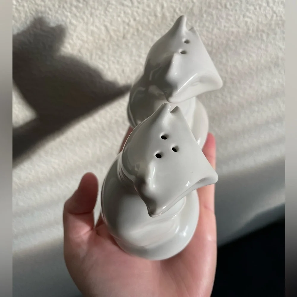 Ceramic Fox Salt and Pepper Shakers White Dinnerware Woodland Creatures Target